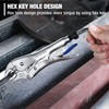 WORKPRO 5-Piece Pliers Set - 6", "7-', 10' Curved Jaw