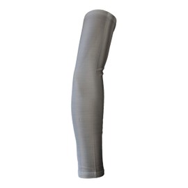 Metallic Silver Chrome Arm Sleeve for Sports - (Youth & Adult) (Adult Medium)