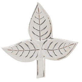 Pure Silver Om Namah Shivaya Bel Patra Leaves – Sacred Bilva Leaves Set for Lord Shiva Puja Rituals & Spiritual Offerings | Devotional Gift Item (Set of 3 Leaves in 1 Pack)