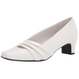 Easy Street Women's Pump, White 8 medium US