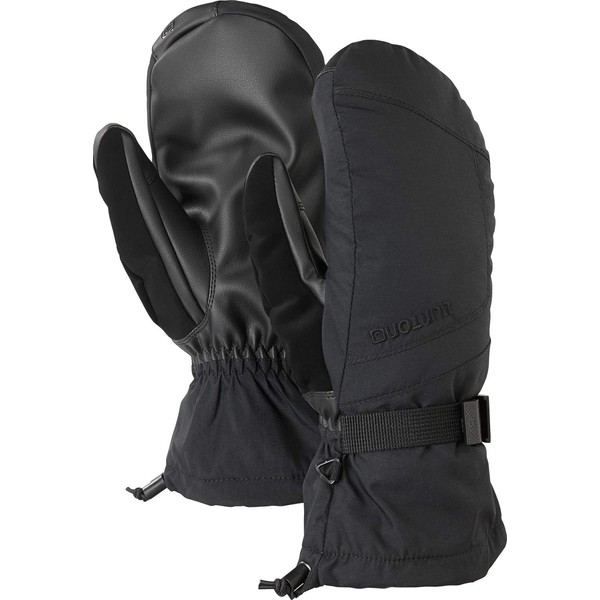 Burton Mens Profile Mitten, True Black, Large