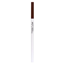 No7 Ultra Precise Brow Pencil - Retractable Brown Eyebrow Pencil for Naturally Fuller & Defined Brows - Up to 24 Hour Staying Power + Buildable Color - Suitable for Sensitive Skin - Brown (0.02oz)