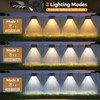 Solar Wall Lights Outdoor, 3000/4000/6500K 3 Modes Fence Lights Solar