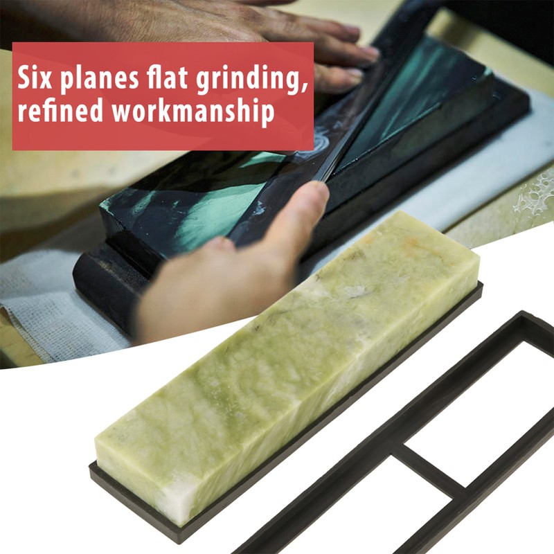 Natural Emerald Knife Sharpening Stone 10000 Grit Fine Whetstone Grindstone