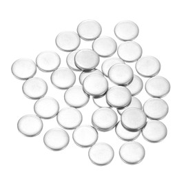 uxcell 50Pcs Stainless Steel Disc, 3/8"(10mm) Dia 0.04"(1mm) Thick 304 Stainless Steel Flat Round Sheet Blank Round Circle Plate for Crafts Metal Stamping and Jewelry Making