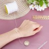 AHANDMAKER 150 Yards Braided Nylon Thread, 0.5mm White Beading Cord