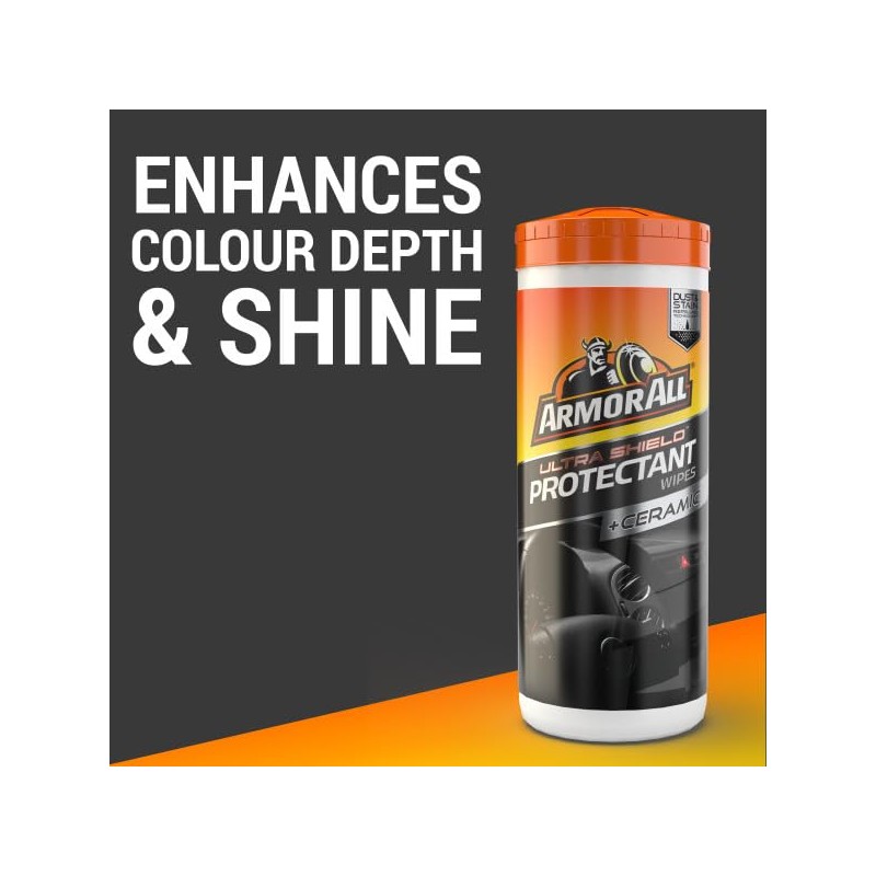Armor All Ultra Shield Car Interior Protectant Wipes + Ceramic