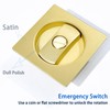 Dontay Pocket Door Privacy Lock, Flush Handles, 2-3/8" Backset, (Bed/Bath)
