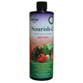 Microbe Life Hydroponics Nourish-C Verified Organic Fertilizer to Enhance Plant Nutrient Absorption for Fruits & Vegetables, Use with Any Feeding Systems Including Hydroponics or Soil, 16 Ounces