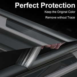 Lypumso Clear Vinyl Wrap Tape, Universal Car Door Edge Guard Door Sill Protector, Transparent Paint Protection Film for Most Cars Rearview Mirror Handle Bumper Window Stair (3inch x 30ft)