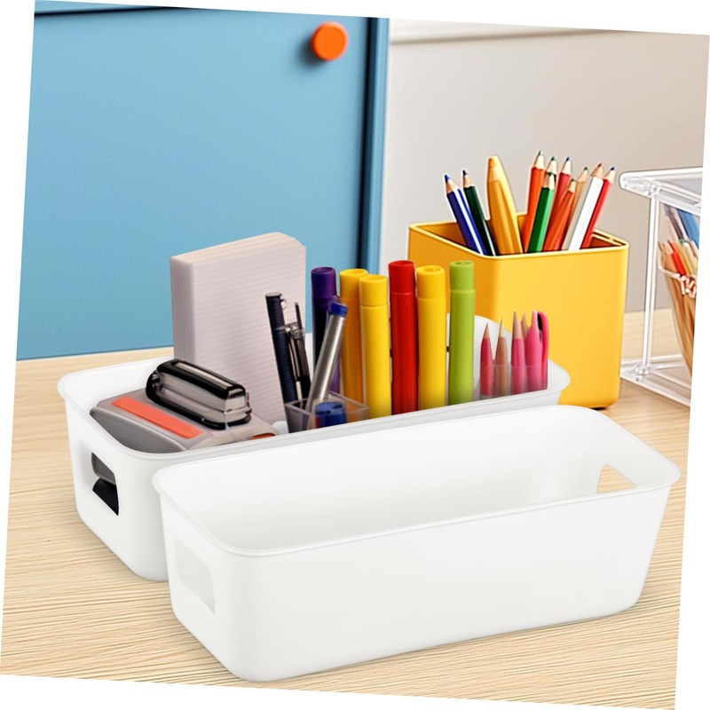 MAGICLULU 8Pcs Storage Basket Lightweight Plastic Storage Bins for Pantry