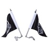 Trunk Lid Flagpole Mount Kit with Skull Flag L R