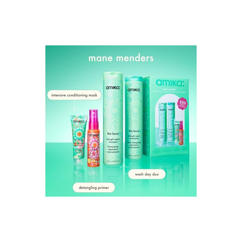 amika Mane menders Strength Repair Wash + Care Set