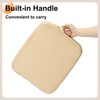 HARFINGTON 2pcs Seat Cushion 3.94" Thick Comfort Memory Foam Office