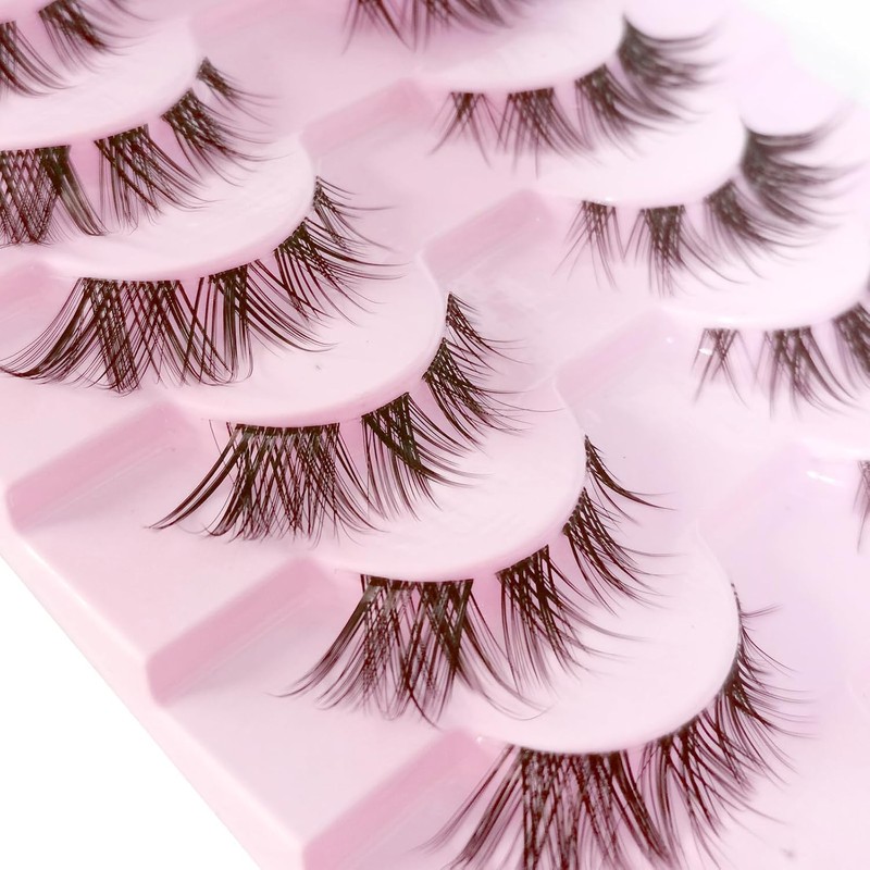 10 Paar Half Lashes Cat Eye,Wimpern Extensions Künstliche Wimpern Cluster