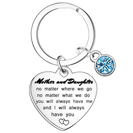 Mum Daughter Keyring Mother's Day Gifts Daughter Gift From Mum Christmas Birthday Gift For Mother Daughters Mother Gift From Daughters
