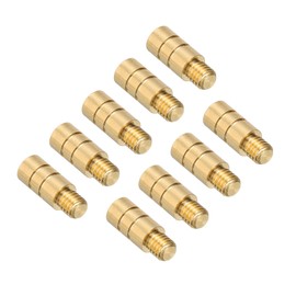 PATIKIL 2g Dart Weights, 9Pcs Brass Add Accentuator 2BA Thread for Dart Counter Weight Accessories, Gold Tone