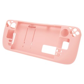 Stand Case for Steam Deck Full Protective Case for Steam Deck Shockproof Non-Slip Collision Proof Accessories with Stand Function (Pink)