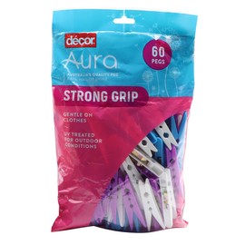 Decor Aura Strong Grip Pegs 60-Piece, Assorted