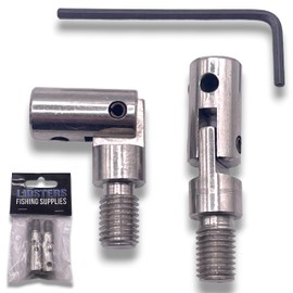 LFS 2 FISHING UMBRELLA BROLLY BRASS STORM CAPS FOR STORM POLES CARP FISHING