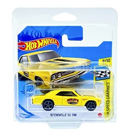Hot Wheels '67 Chevelle SS 396 (Yellow) 8/10 HW Speed Graphics 2021-183/250 (Short Card) *** COMES IN A KLAS CAR KEEPER PROTECTIVE COLLECTORS CASE *** GTC34