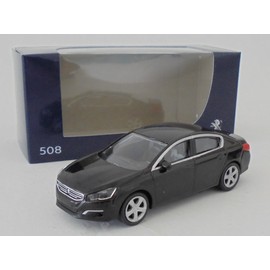 OPO 10 - Miniature car compatible with Peugeot 508 scale 1:64 3 inches 7.5cm Norev - 314812 Black