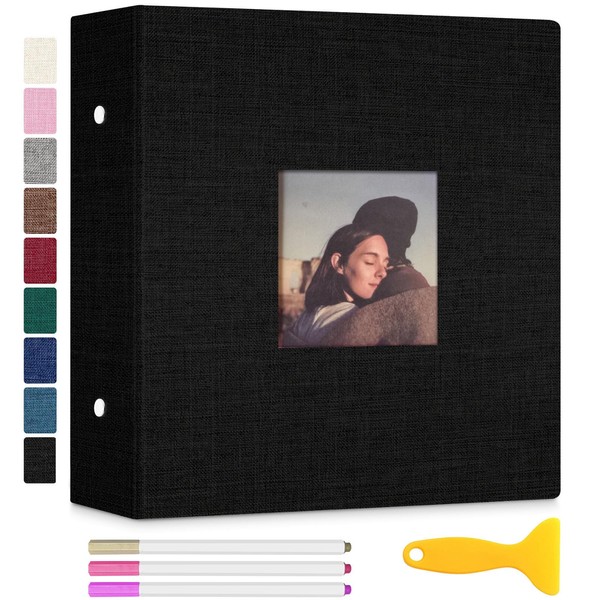 Zesthouse Photo Album Self Adhesive with Picture Display Window, 3-Ring