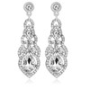 Wiwiw Fashion Teardrop Crystal Dangle Rhinestone Chandelier Drop Earrings for