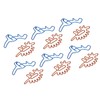 100Pcs Paper Clips Unique Dinosaur Shape Lightweight Portable Electroplating Process