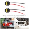 2pcs Fog Light Connector H11-1 Headlight Connector ABS Headlight Wiring