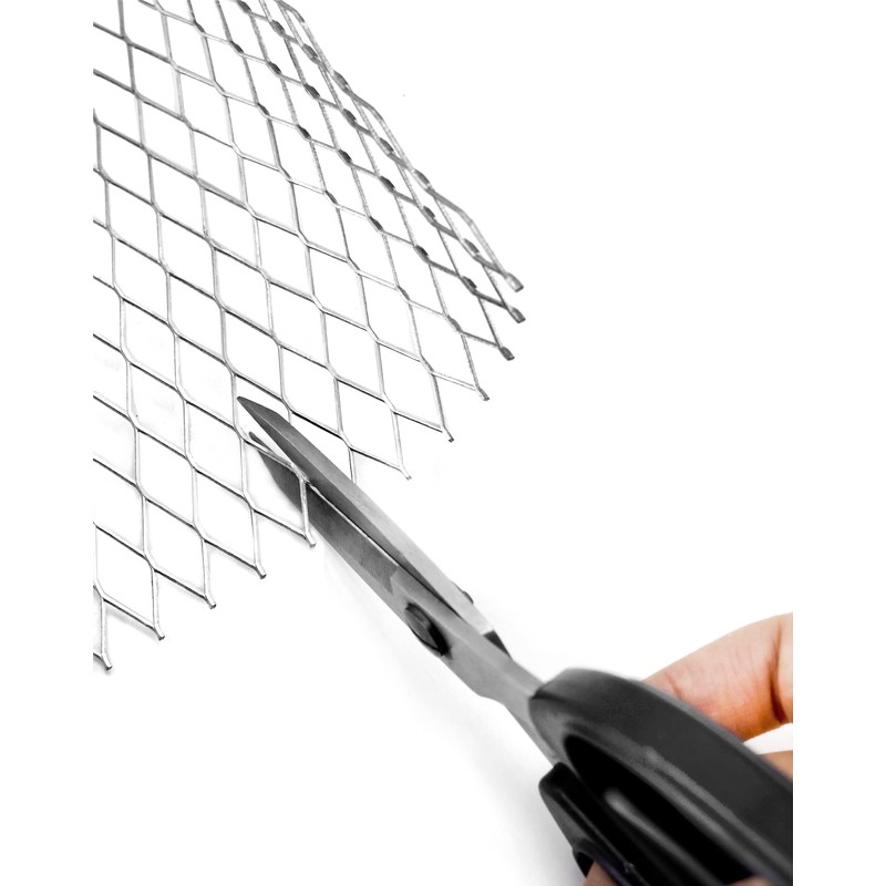 QWORK® 4 Pack Aluminum Gutter Guards, Expandable Aluminum Screen Filter,