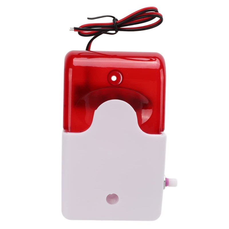 Sound Light Alarm, Wired Flash Siren, Adjustable, Shockproof Safety Warning