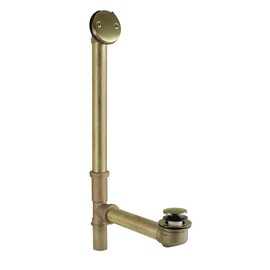 Kingston Brass DTT2163 16" Bathtub Waste and Overflow Drain, Antique Brass