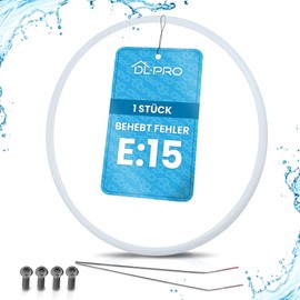 DL-pro Pump Pot Seal 182 mm Set for Error E15 in Siemens Bosch Neff Dishwasher Replacement for 12005744 12005317 Repair Kit Including Seal Wire Screws
