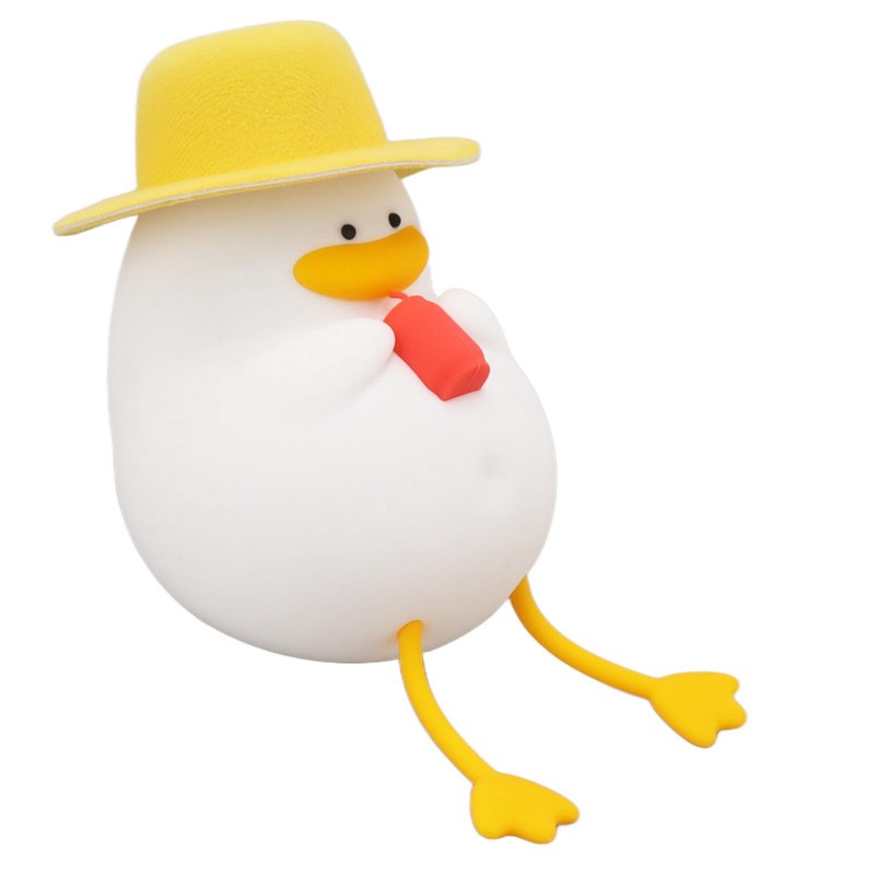 Cute Duck Night Light Warm Light RGB USB Charging Silicone