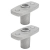 2Pcs Top Mount Rowlock Socket 1/2 Inch Rugged Reliable Oar