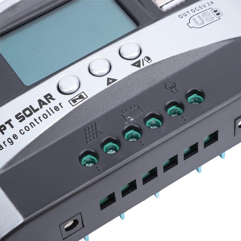 MPPT Solar Charge Controller Bluetooth App Control 12V 24V 36V