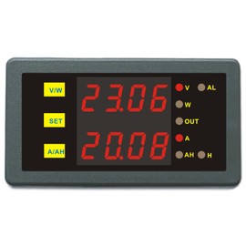 AiLi DC 0-90V 0-30A Voltage Current Energy Power Watt Meter HHO EV Car Motor Boat Solar Wind