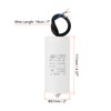PATIKIL CBB60 60uF Running Capacitor, AC 450V 2 Wires 50/60Hz