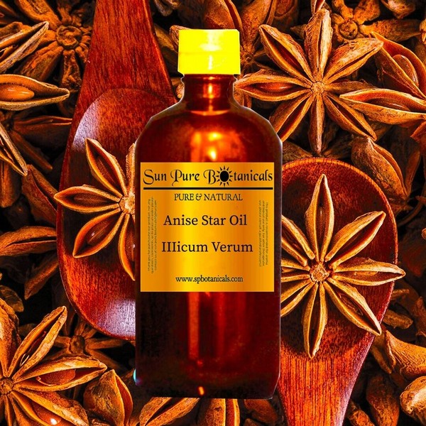 16 oz ANISE STAR - 100% PURE ESSENTIAL OIL - AMBER GLASS BOTTLE - WHOLESALE