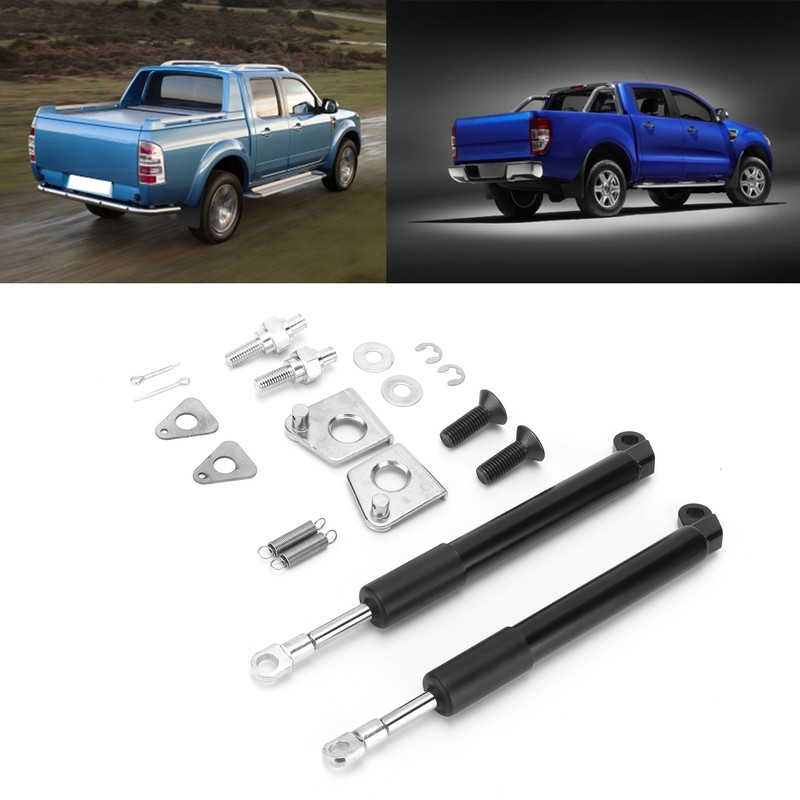 2PCS Hydraulic Trunk Support Smooth Drop Carbon Steel Replacement for