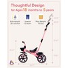 KRIDDO 2-in-1 Toddler Tricycle for Ages 18 Months to 5