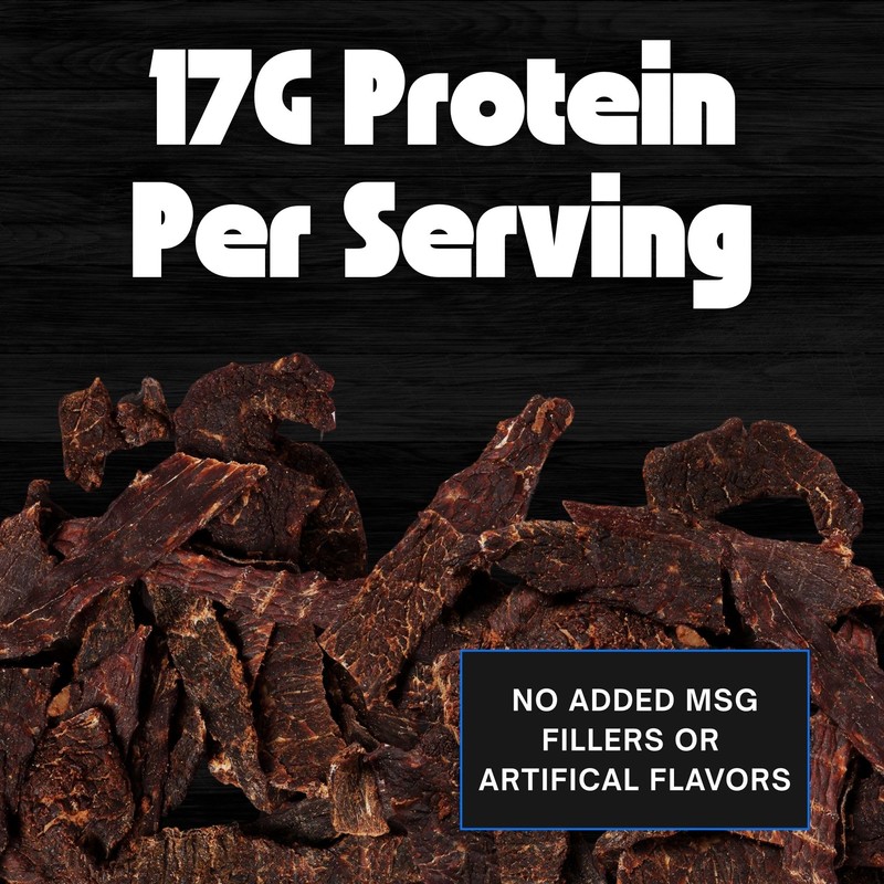 No Mans Land Beef Jerky - Black Pepper | Slow-Dried,