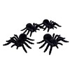 BMBEAR 4 Pack Realistic Black Plastic Fake Spider, Safe Reusable