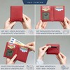 VON HEESEN® Wallets Men & Women, red, with coin pocket,