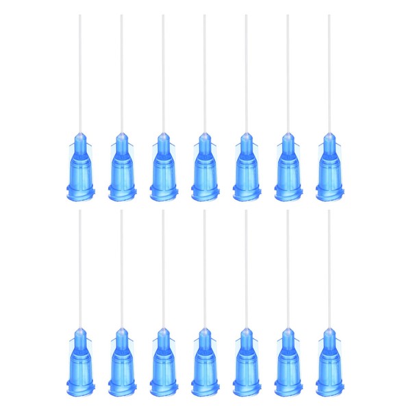 QUARKZMAN 50pcs 22G Plastic Luer Lock Dispensing Needles, 1.5" PTFE