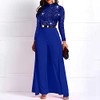 IWFEV Fashion Plain Full Length Patchwork Overlay Sequins Women's Jumpsuit