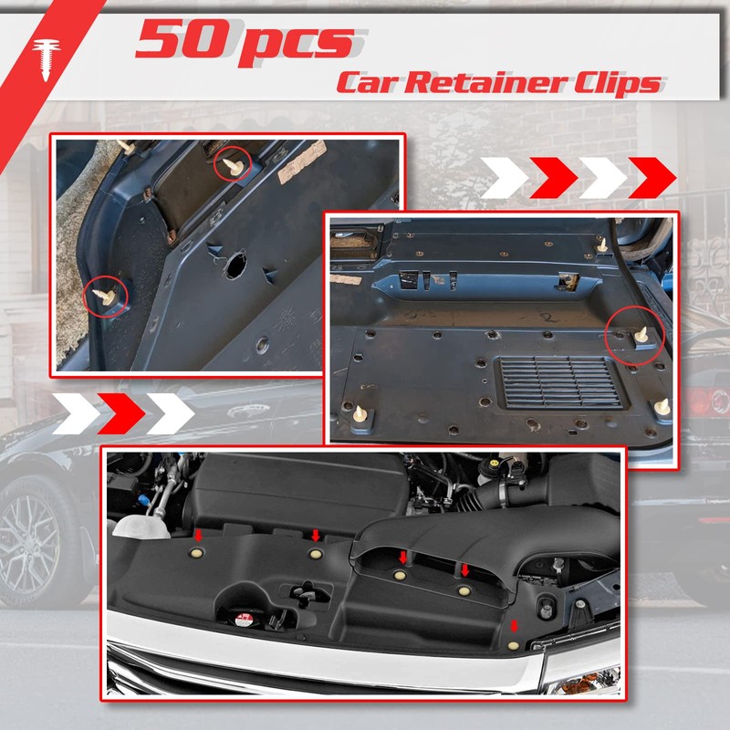 OTUAYAUTO 94-99 S10 50PCS Front Door Trim Panel Retainer Clips,