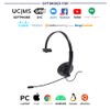 Project Telecom Monaural USB Headset with Microphone – USB-A &