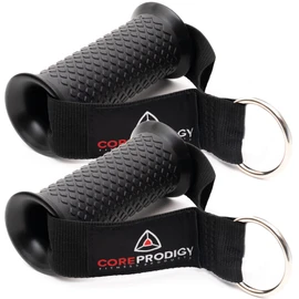 Core Prodigy Asas de ejercicio resistentes – Accesorios de agarre para poleas de máquina de cable, equipo de gimnasio, bandas de resistencia y levantamiento de pesas (grueso/grueso)